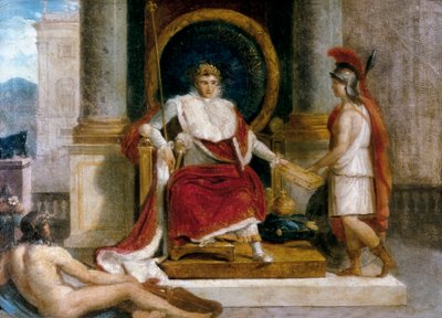 Napoleon I Bonaparte, French Emperor (1769-1821) Introduced in Rome in 1806 the Code of Laws by Jacques Louis David