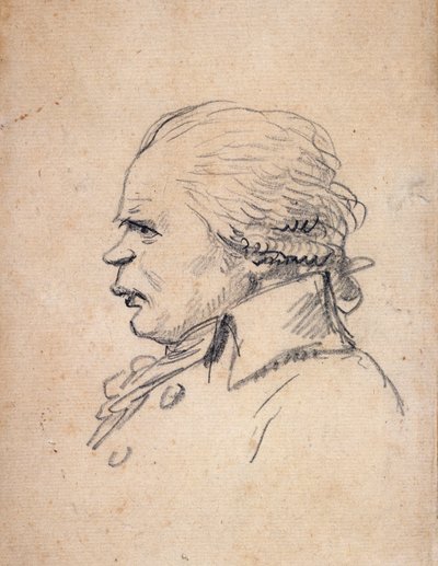 Caricature of Danton by Jacques Louis David