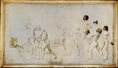 Sketch for the Oath of the Jeu de Paume by Jacques Louis David