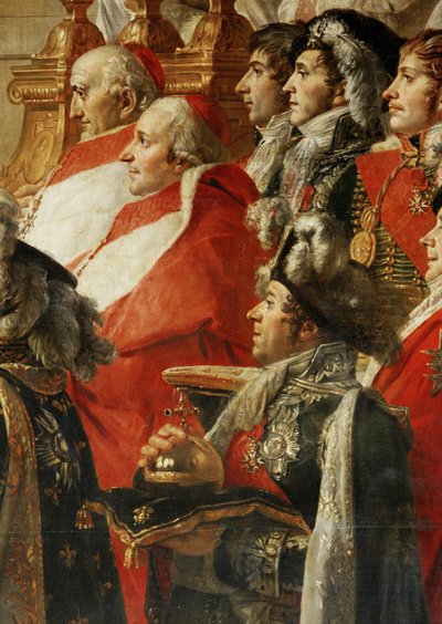 The Coronation of Napoleon I by Pope Pius VII in the Cathedral of Notre-Dame de Paris by Jacques Louis David