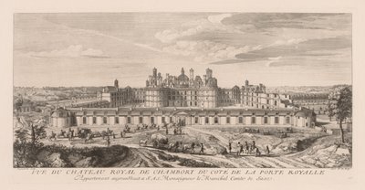 View of the Royal Château of Chambord, from the side of the Royal Gate by Jacques Rigaud