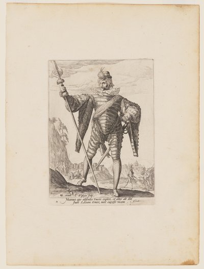 Lieutenant-Colonel, from Officers and Soldiers of the Bodyguard of Emperor Rudolph II by Jacques de Gheyn II