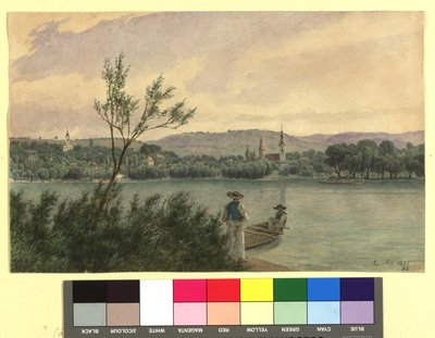 Danube Arm with Kamenitz near Peterwardein by Jakob Alt