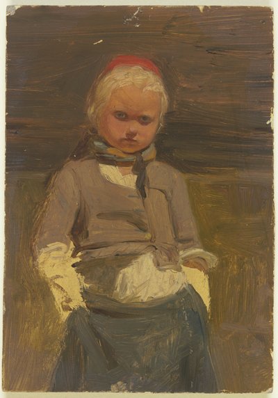 Little Hessian Farm Girl by Jakob Becker