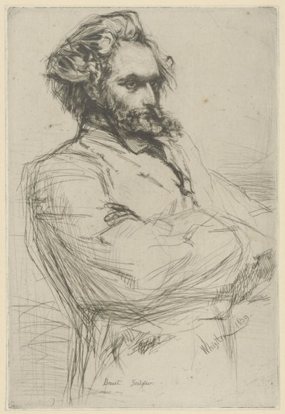 Portrait of Drouet by James Abbott McNeill Whistler