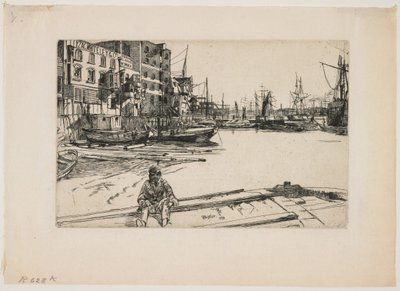 Eagle Wharf by James Abbott McNeill Whistler