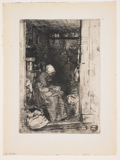 The Old Woman with Rags from Twelve Etchings from Nature by James Abbott McNeill Whistler