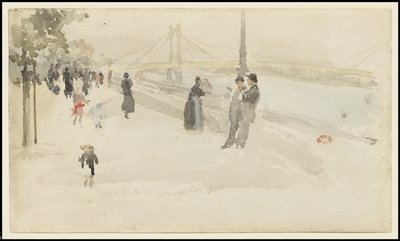Pink and Silver - Chelsea, the Embankment by James Abbott McNeill Whistler