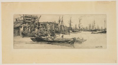 Thames Warehouses by James Abbott McNeill Whistler