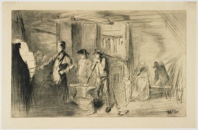 The Forge from Sixteen Etchings of Scenes on the Thames and Other Subjects by James Abbott McNeill Whistler