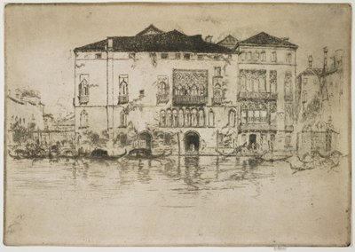 The Palaces from The First Venice Set by James Abbott McNeill Whistler