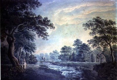 Landscape with Stream and Bridge by James Bayes