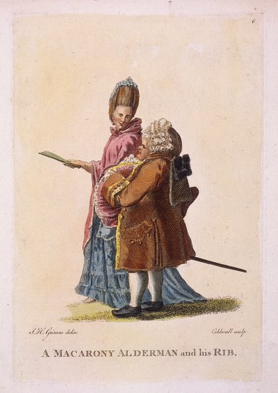 A macarony alderman and his rib by James Caldwall