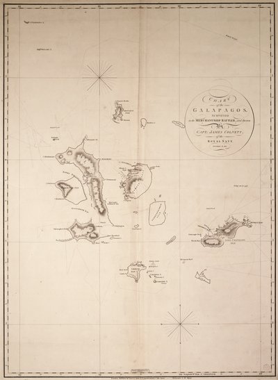 Chart of the Galapagos, Surveyed in the Merchant Ship 