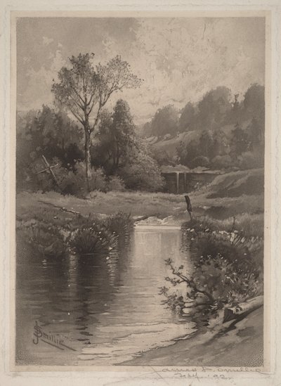 An Old Dam Near Montrose by James David Smillie