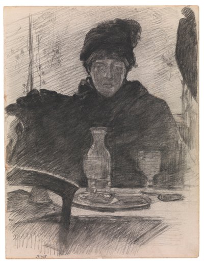 After Manet: The Absinthe Drinker by James Ensor
