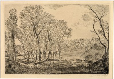 The Pool with the Poplars by James Ensor