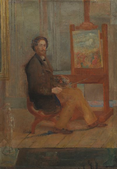 Ensor at his Easel by James Ensor
