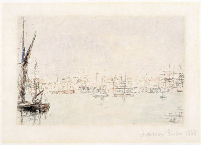 View of the Harbor of Ostend by James Ensor