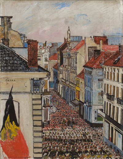 Music in Vlaanderenstraat by James Ensor