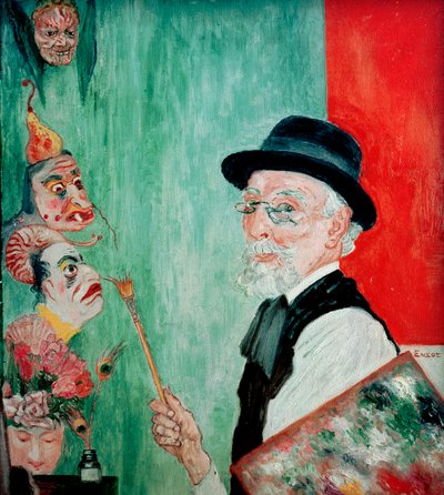 Self Portrait with Masks by James Ensor