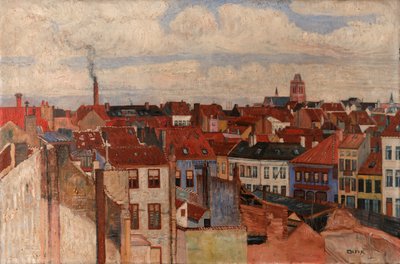 The rooftops of Ostend by James Ensor