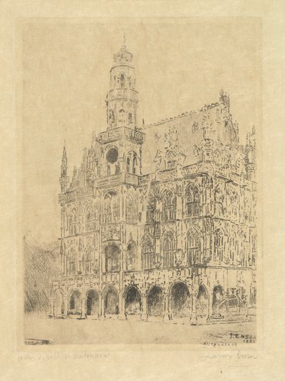 Town Hall of Oudenaarde by James Ensor