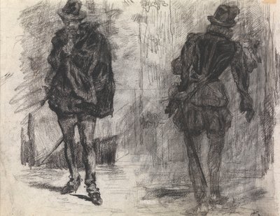 Two Spanish Soldiers, One Seen from the Front, the Other from the Back by James Ensor