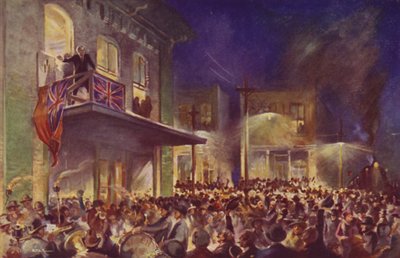 Sir Adam Beck Turning on the Hydro-Electric Current at Baden, Ontario by James Fergus Kyle
