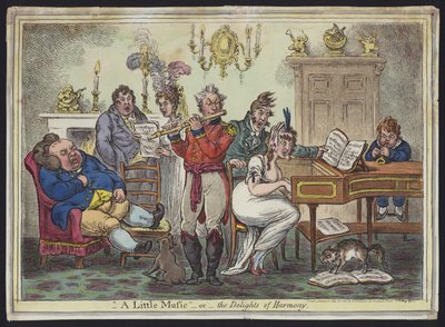 A Little Music, or The Delights of Harmony by James Gillray