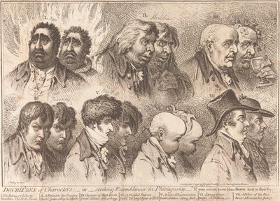 Doubles of Characters by James Gillray