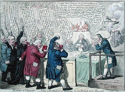 Evidence to Character: being, a Portrait of a Traitor, by his Friends and by Himself by James Gillray
