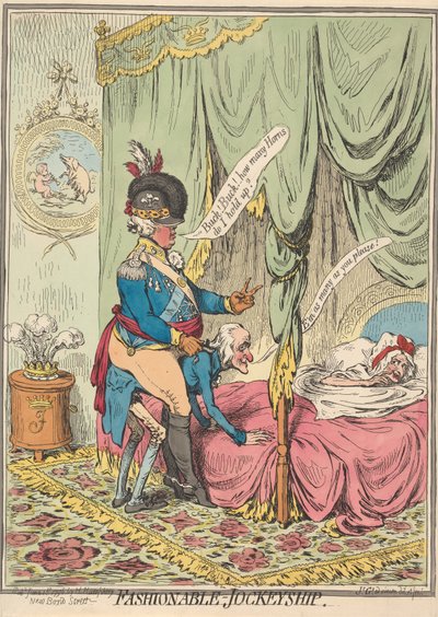 Fashionable - Jockeyship by James Gillray