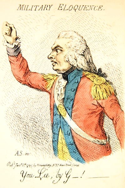 Military Eloquence (detail) by James Gillray