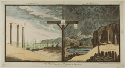 The Contrast or Things as they Are by James Gillray