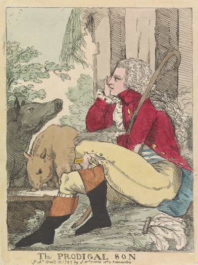 The Prodigal Son by James Gillray
