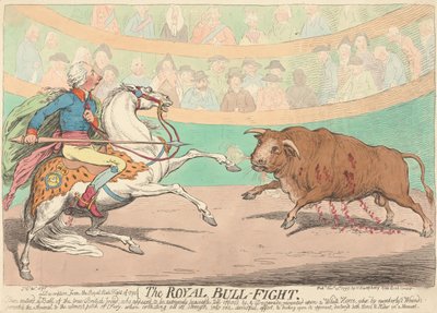 The Royal Bullfight by James Gillray