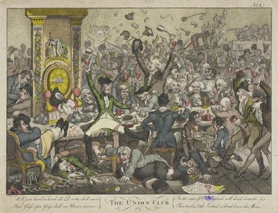 The Union Club by James Gillray