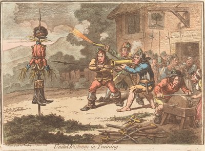 United Irishmen in Training by James Gillray