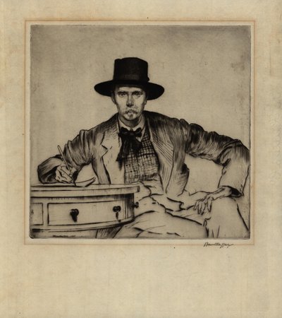 Portrait of the Engraver J. Hamilton Hay, 1915 by James Hamilton Hay