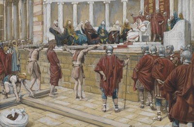 The Judgement on the Gabbatha, illustration from The Life of Our Lord Jesus Christ by James Jacques Joseph Tissot