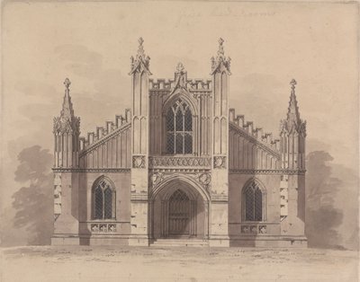 Etched State with Revisions of Design 11, Plate 9 of A Collection of Designs for Rural Retreats by James Malton