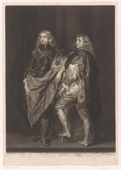 Portrait of John and Bernard Stuart by James McArdell