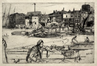 Black Lion Wharf by James McNeill Whistler
