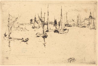 Boats, Dordrecht by James McNeill Whistler