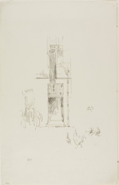 Cocks and Hens, Hôtel Colbert by James McNeill Whistler