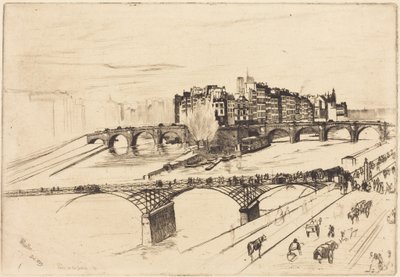 Île de la Cité, Paris by James McNeill Whistler
