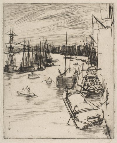 Little Wapping (The Little Rotherhithe) by James McNeill Whistler