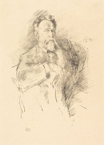Sketch of William E. Henley by James McNeill Whistler