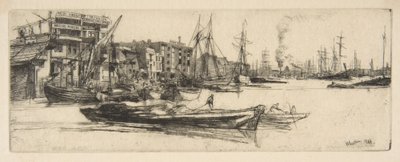 Thames Warehouses by James McNeill Whistler